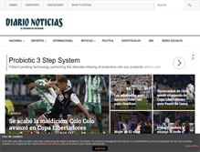Tablet Screenshot of diarionoticias.cl